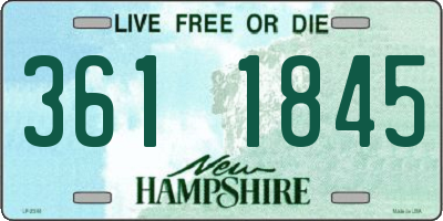 NH license plate 3611845