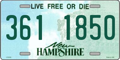 NH license plate 3611850