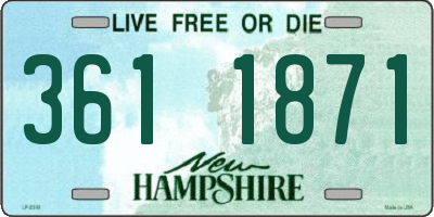 NH license plate 3611871