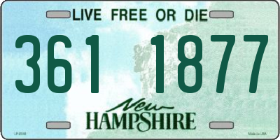 NH license plate 3611877
