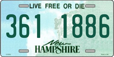 NH license plate 3611886