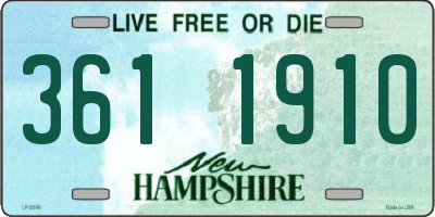 NH license plate 3611910