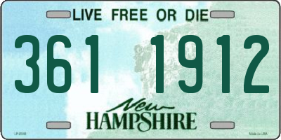 NH license plate 3611912