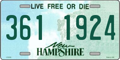 NH license plate 3611924