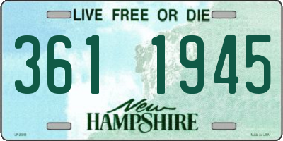 NH license plate 3611945