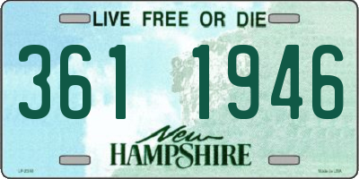 NH license plate 3611946