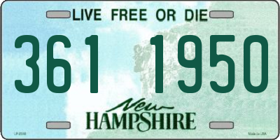 NH license plate 3611950