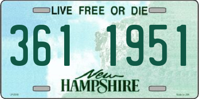 NH license plate 3611951