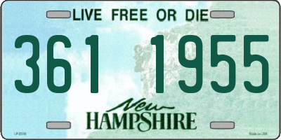 NH license plate 3611955