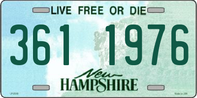 NH license plate 3611976