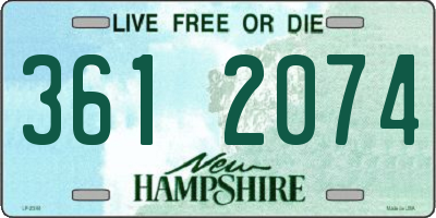 NH license plate 3612074