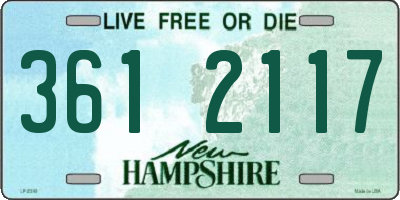 NH license plate 3612117