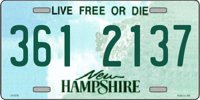 NH license plate 3612137