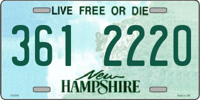 NH license plate 3612220