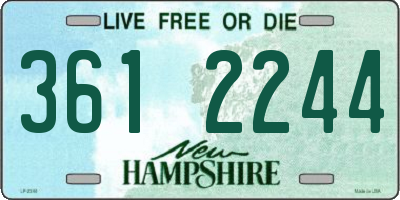 NH license plate 3612244