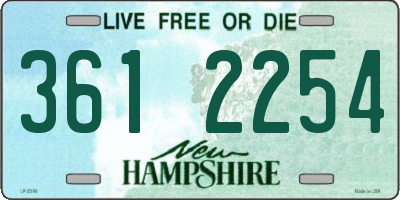 NH license plate 3612254