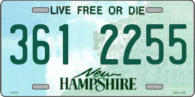 NH license plate 3612255
