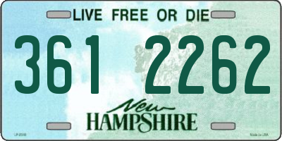 NH license plate 3612262