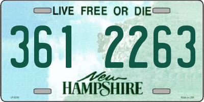 NH license plate 3612263