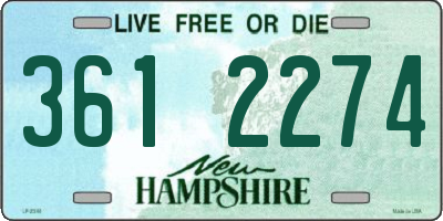 NH license plate 3612274