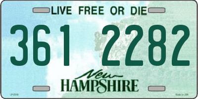 NH license plate 3612282
