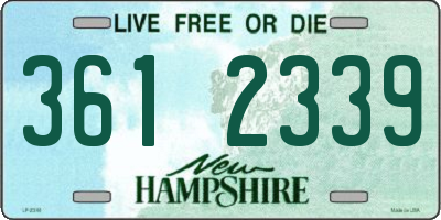 NH license plate 3612339