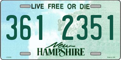 NH license plate 3612351