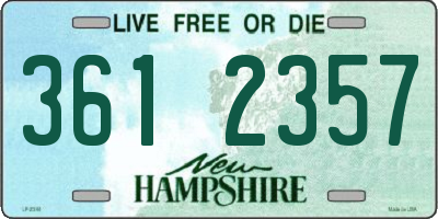 NH license plate 3612357