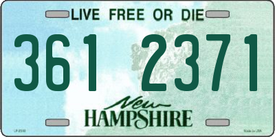 NH license plate 3612371