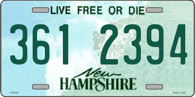 NH license plate 3612394