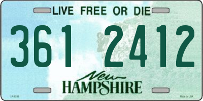 NH license plate 3612412