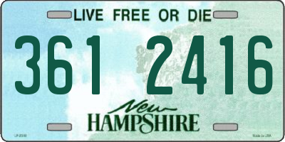 NH license plate 3612416