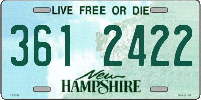 NH license plate 3612422