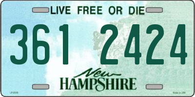NH license plate 3612424