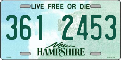NH license plate 3612453