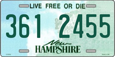 NH license plate 3612455