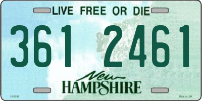NH license plate 3612461