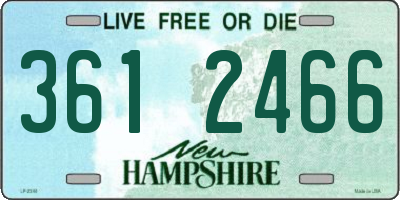 NH license plate 3612466