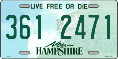 NH license plate 3612471