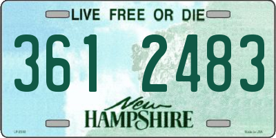 NH license plate 3612483