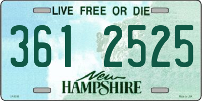 NH license plate 3612525