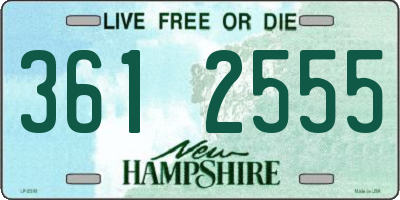 NH license plate 3612555