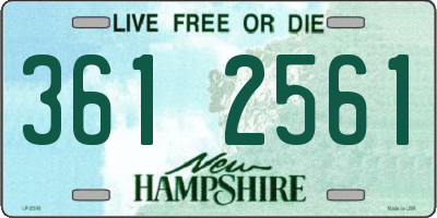 NH license plate 3612561