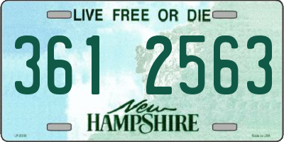 NH license plate 3612563