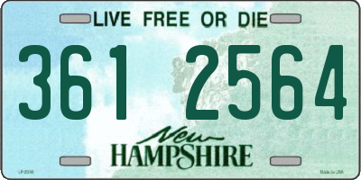 NH license plate 3612564