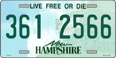 NH license plate 3612566
