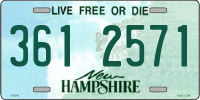 NH license plate 3612571