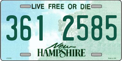 NH license plate 3612585