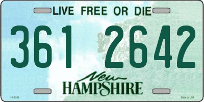 NH license plate 3612642