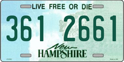 NH license plate 3612661